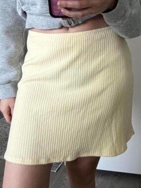 Reformation Women's Baby Yellow Skirt